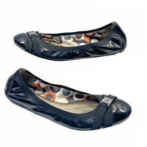 Coach Dwyer Patent Leather Flats Womens Size 10